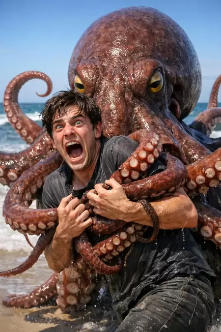 Beach Octopus Terror Attack