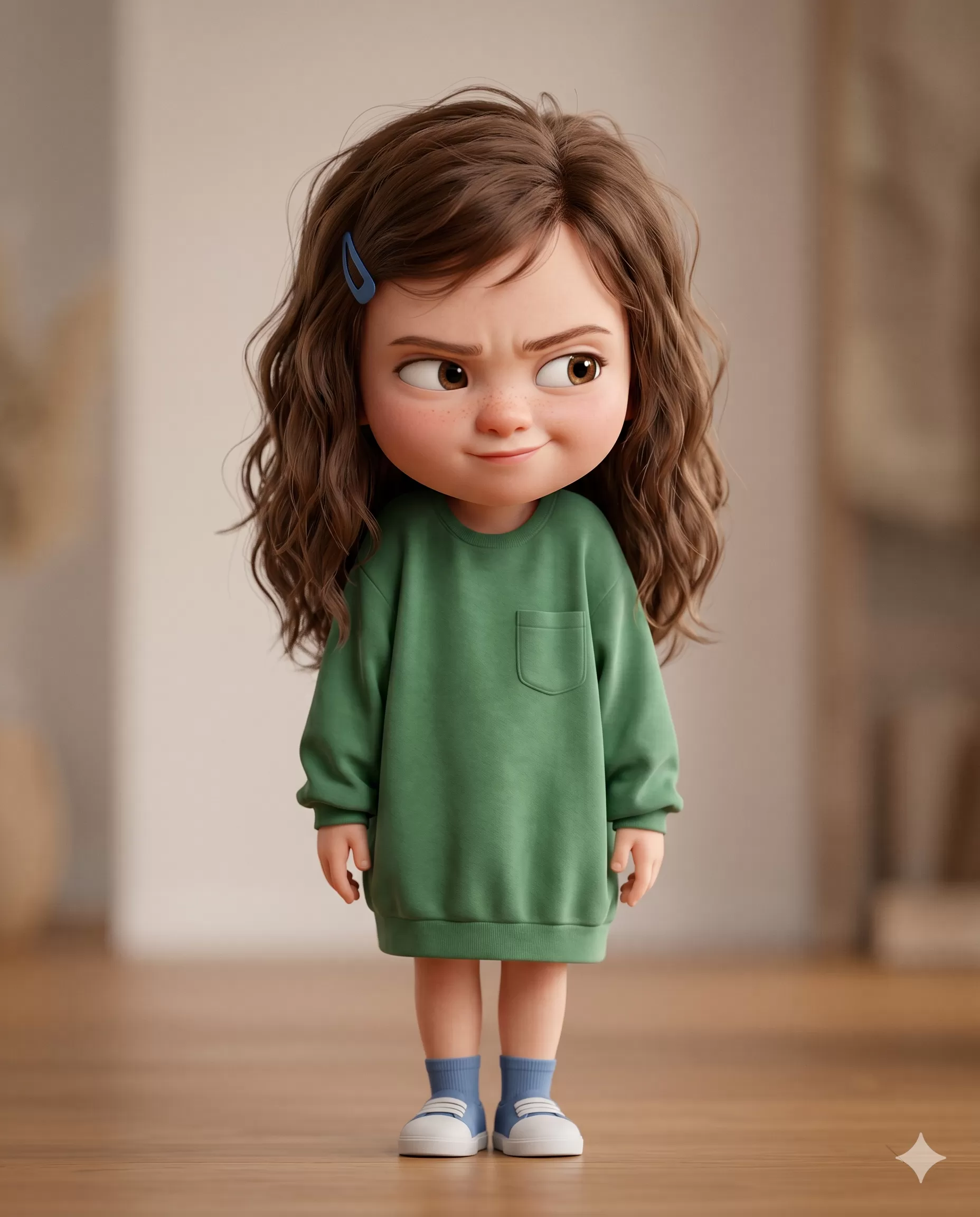 Chibi Mischief 3D Render