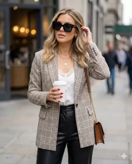 Plaid Ve Deri Luxe