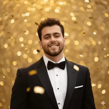 Golden Hour Tuxedo Portre