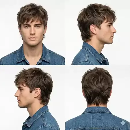 Classic Wolf Cut Hairstyle