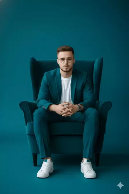 Confident, Şık, Seated Portre